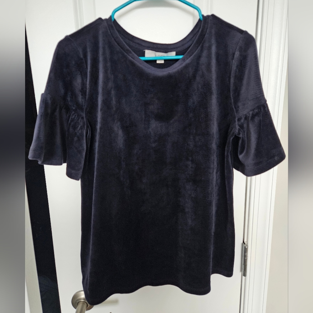 LOFT Black Short Sleeve Top